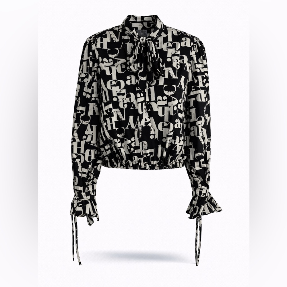 Stylish Black and White Women's Top